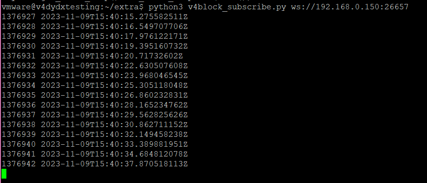 Full node usage example